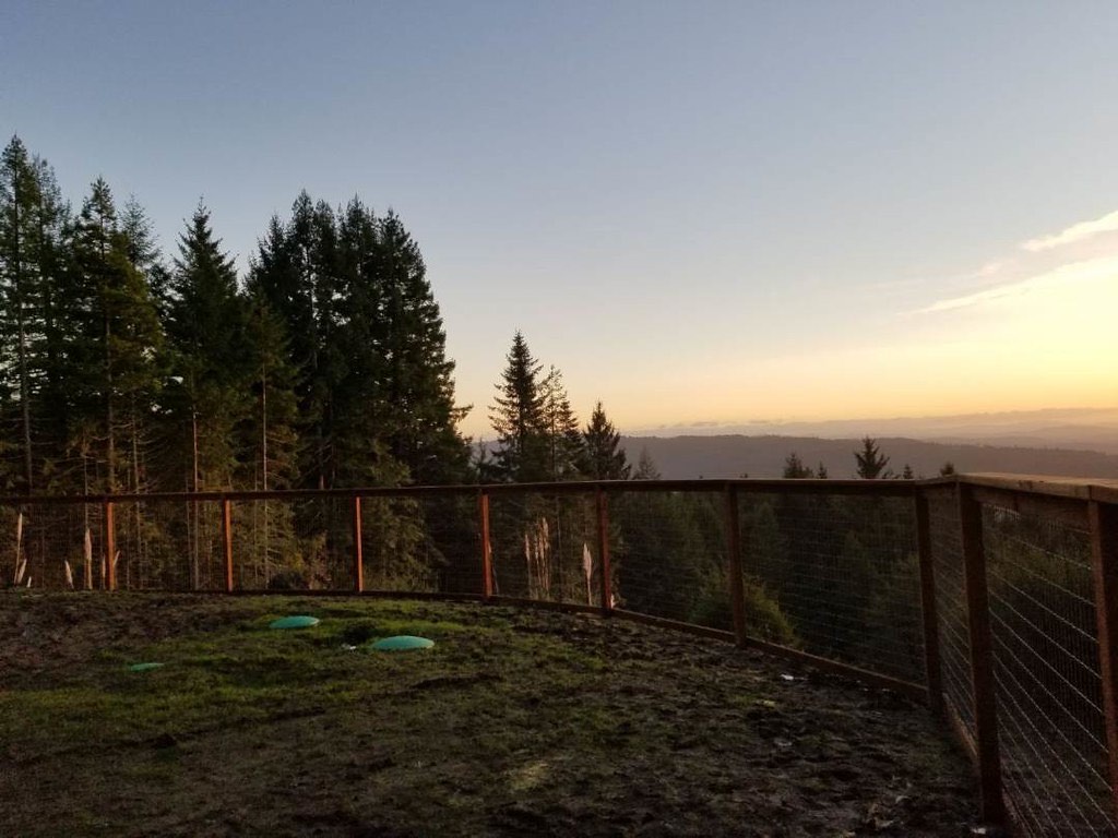 Ranch field fence on a Humboldt County agricultural parcel