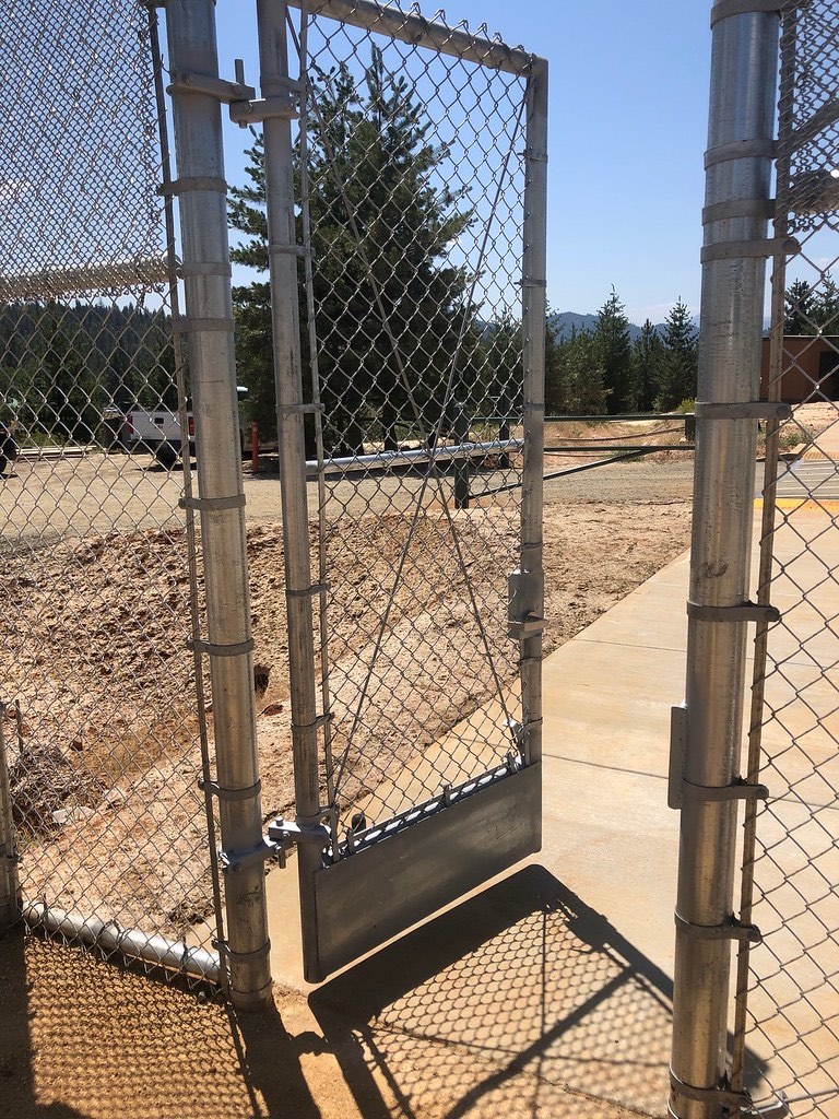 Commercial-size dog kennel installation on a Humboldt County property
