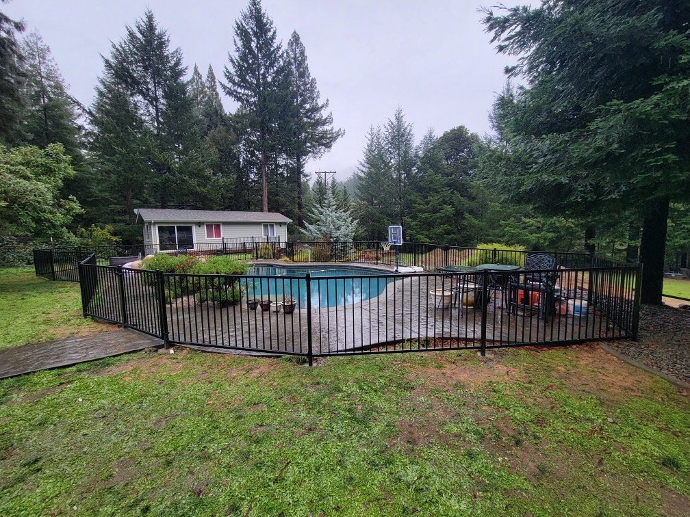 Period-style ornamental iron gate for a Ferndale property