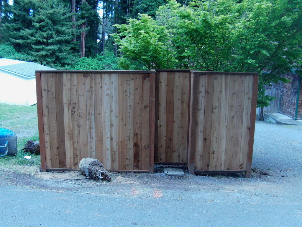 Custom wood fence and gate in Bayside, Arcata