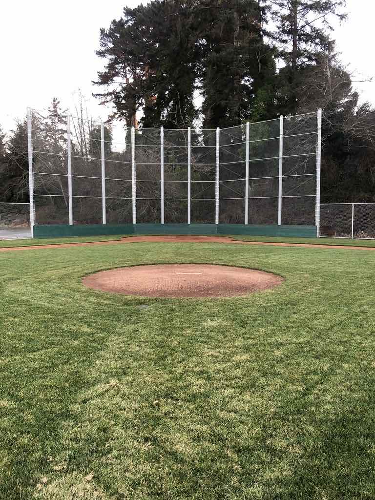 Commercial chain link perimeter on a Chico, CA site