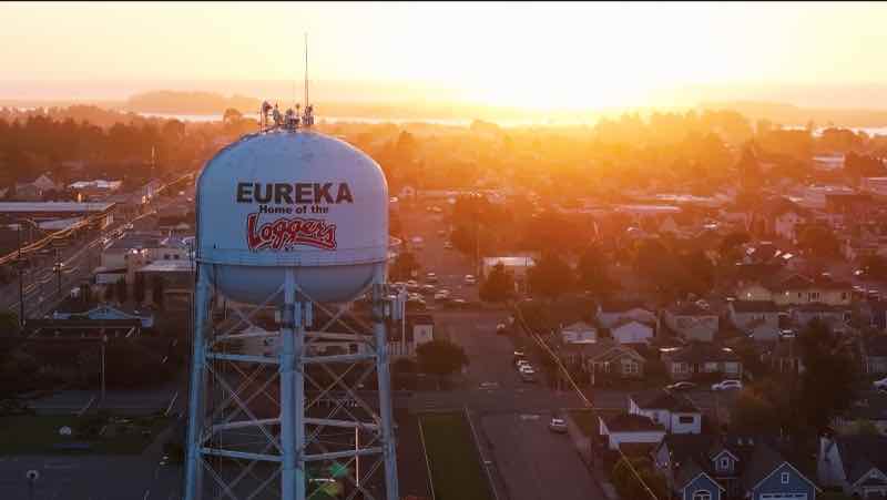 Aerial view of the Eureka 