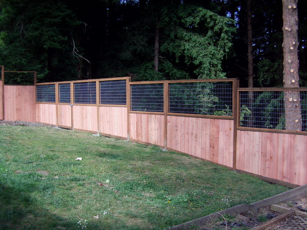 Residential fencing in downtown Rio Dell, CA
